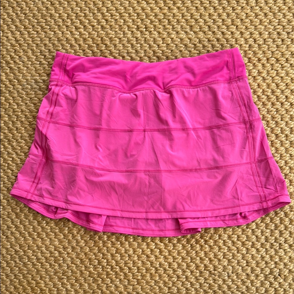 Lululemon Pink Pace Rival Skirt